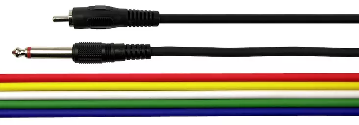 SPA TS - RCA Patch-kaapeli 2,5 m - Plugi - RCA -kaapelit - SPATSRCAPATCH1PC - 1