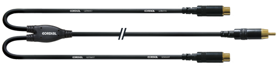 Cordial RCAn-2x RCAu 0,3 m - RCA - RCA -kaapelit - CORD0.3ECC - 1