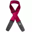 Lock-It Strap Crushed Velvet Red lukkiutuva kitarahihna - Kitarahihnat - LIS019CV2RED - 1