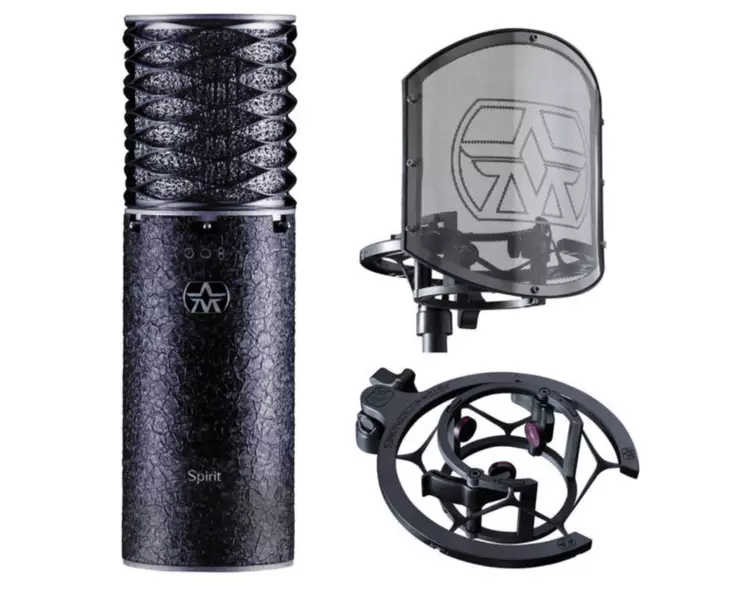 Aston Microphones Spirit Black Bundle - Isokalvoiset kondensaattorimikrofonit - SPIRITBLKBND - 1