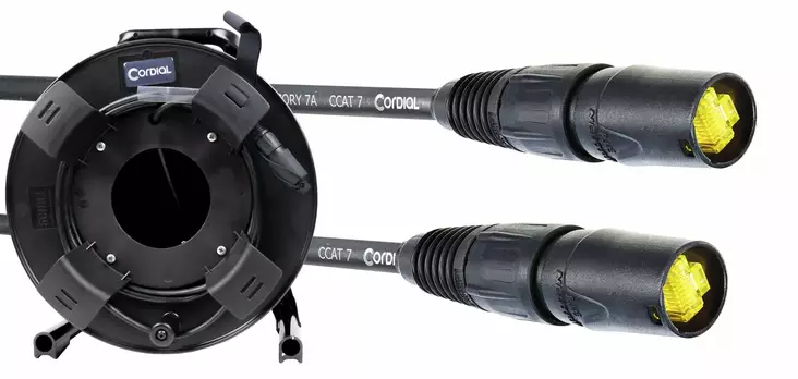Cordial CAT7A etherCON datakaapeli kelalla 50 m - Verkkokaapelit - CSE50NN7SD - 1