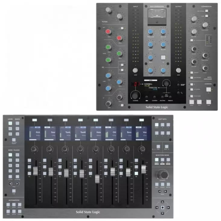SSL UF8 UC1 DAW-ohjain Bundle - DAW-ohjaimet, -työasemat ja kontrollerit - UF8UC1BUNDLE - 1