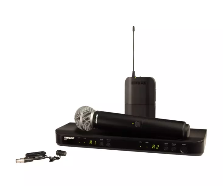 Shure BLX1288/W85 Combo langaton mikrofonijärjestelmä - Käsimikrofonijärjestelmät - BLX1288-W85-H8E - 1