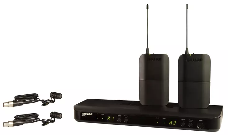 Shure BLX188E/W85 Dual langaton järjestelmä H8E - Nappimikrofonijärjestelmät - BLX188E-W85-H8E - 1