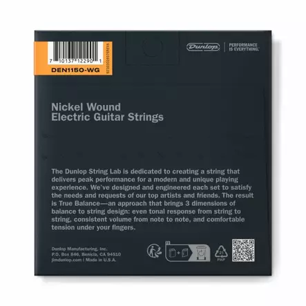 Dunlop Electric Nickel Wound 11-50 Wound G kielisarja - Kitaran kielet - DEN1150WG - 2
