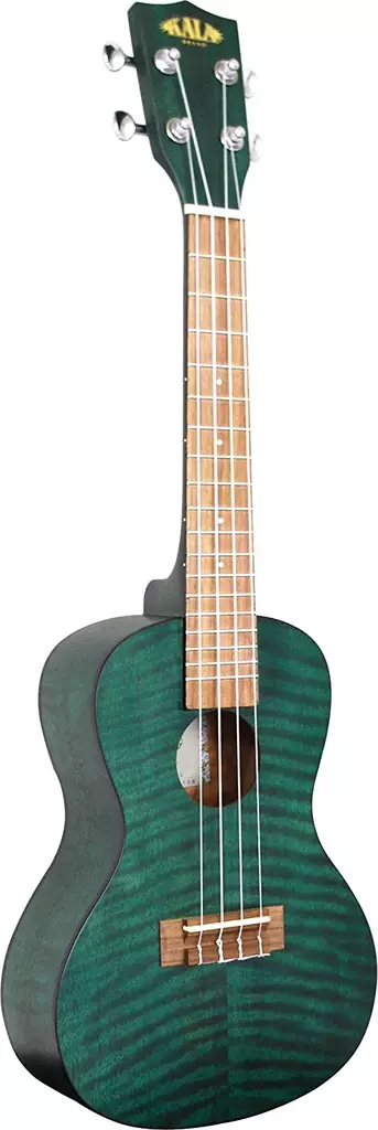 Kala Concert Transparent Green Exotic Mahogany ukulele - Ukulelet - KA-CEMG - 1