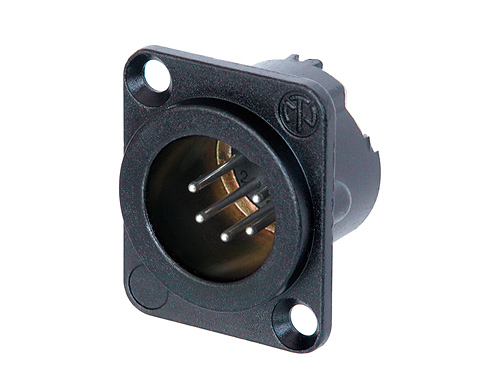 Neutrik NC5MD-LX-BAG 5-pin XLR uros runkoliitin, musta - XLR -liittimet - NC5MD-LX-BAG - 1