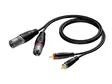 Procab REF701 2x XLRu - 2x RCAu, 3 m - XLR - RCA -kaapelit - REF701-3-H - 1