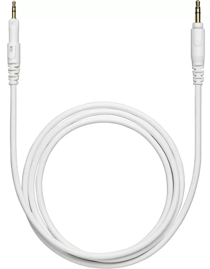 Audio-Technica ATH-M 1,2 m valkoinen suora kaapeli - Kuulokekaapelit ja -jatkokaapelit - ATHCABLE12WH - 1