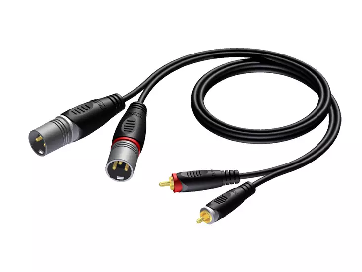 Procab REF701 2x XLRu - 2x RCAu, 3 m - XLR - RCA -kaapelit - REF701-3-H - 1
