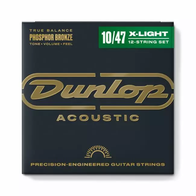 Dunlop Acoustic Phosphor Bronze Extra Light 10-47 12-string - Kitaran kielet - DAP1047J - 1