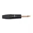 Proel DHJ63MBK kullattu, musta TS johtoliitin - 6,3mm plugit ja -jakit - PRDHJ63MBK - 1