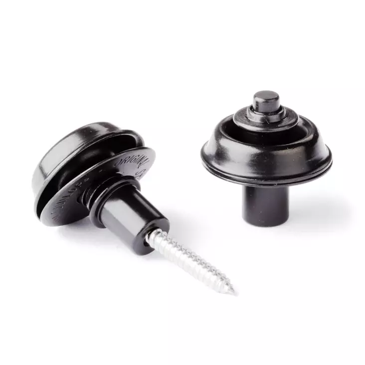 Dunlop Hihnalukot Flush Mount Brass - Kitarahihnat - SLS1403BK - 1