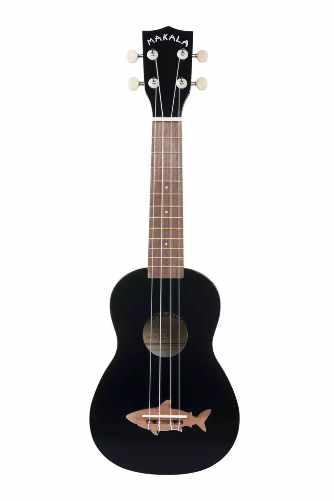 Kala Makala Soprano Shark Bridge black ukulele - Ukulelet - YKLMK-SSBK - 1