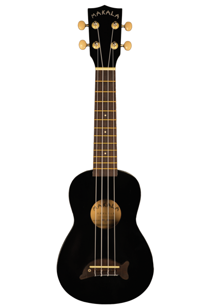 Kala Soprano Dolphin Bridge Black ukulele - Ukulelet - YKLMK-SDBK - 1