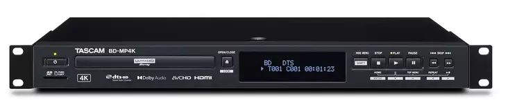 Tascam BD-MP4K UHD Blu-ray soitin - Blu-ray -soittimet - BD-MP4K - 1