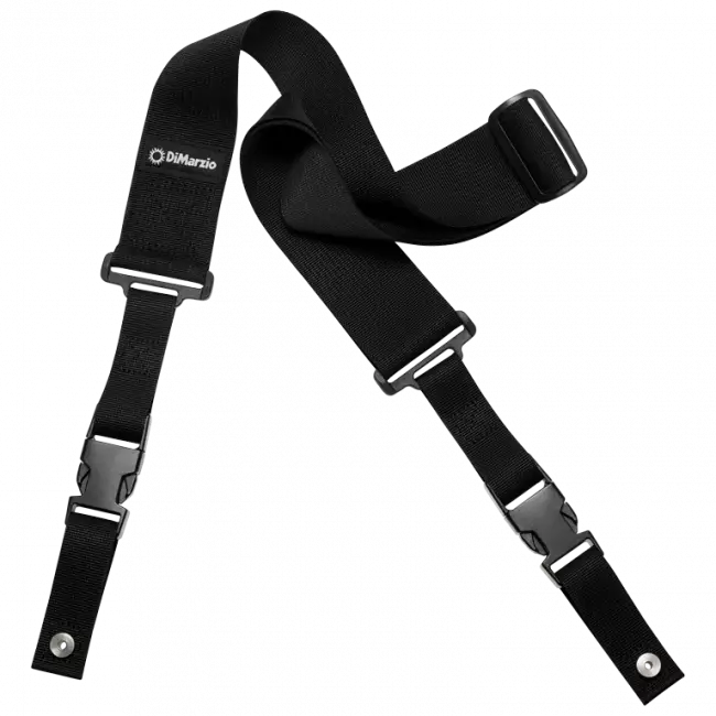 DiMarzio DD2220BK Cordura ClipLock musta - Kitarahihnat - DD2220BK - 1