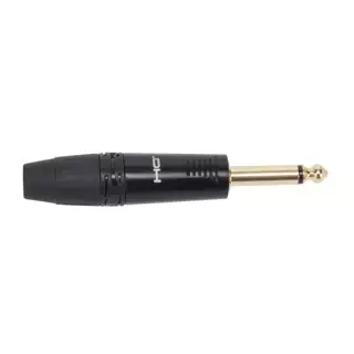 Proel DHJ63MBK kullattu, musta TS johtoliitin - 6,3mm plugit ja -jakit - PRDHJ63MBK - 1