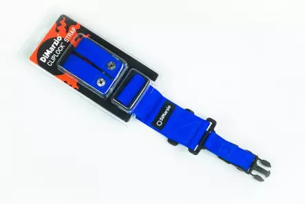 DiMarzio DD2200BL Cliplock Blue sininen kitarahihna - Kitarahihnat - DMDD2200BL - 2