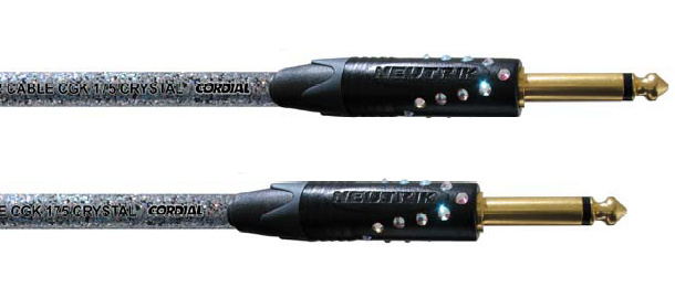 Cordial Crystal TS-TS kitarakaapeli kristallikoristein - Instrumentti- ja linjakaapelit - CSI3PP-CRYSTAL - 1