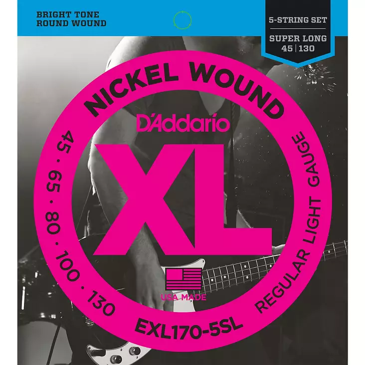D'Addario EXL170-5SL 045-130 kielisetti - Basson kielet - EXL170-5SL - 1
