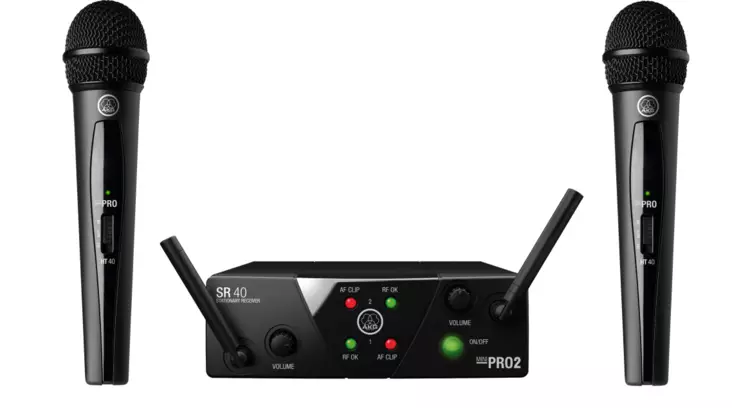 AKG WMS40 Mini Dual Vocal langaton mikrofonipari - Käsimikrofonijärjestelmät - 8AUWMS40M2VSISM - 1