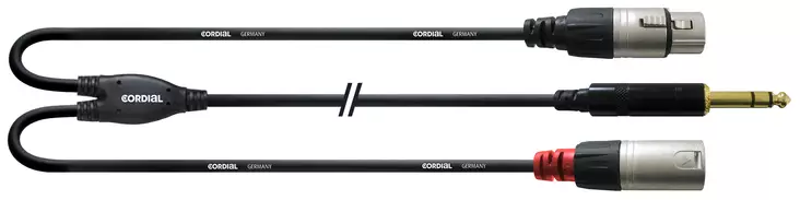 Cordial TRS-XLRu/XLRn inserttikaapeli - Inserttikaapelit - CORD18VFM - 1