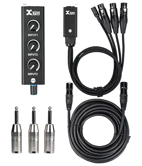 Xvive PX System 3-channel Personal Mixer - Pikkumikserit, 2-6 kanavaa - PXSYSTEM - 1