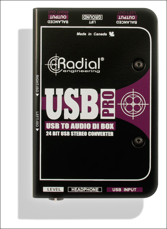 Radial USB-Pro stereo USB DI-boksi - DI-boksit - USB_PRO - 1