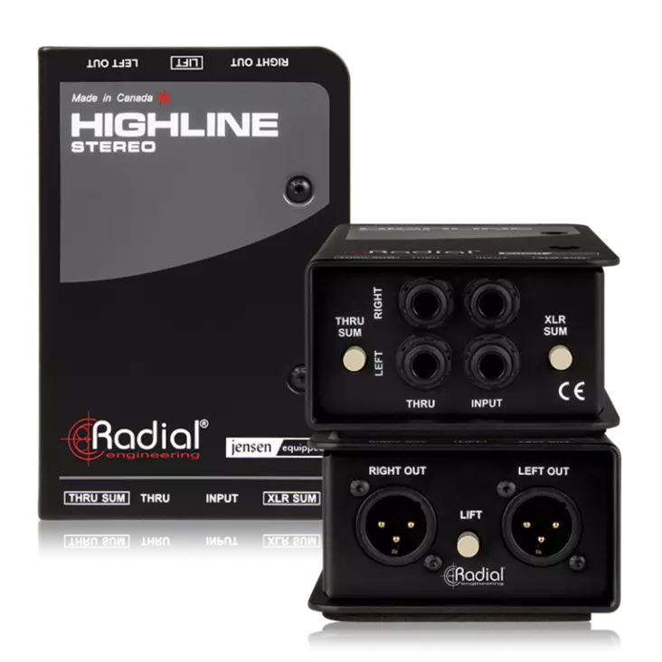 Radial Highline Stereo DI-boksi - DI-boksit - HIGHLINESTEREO - 1