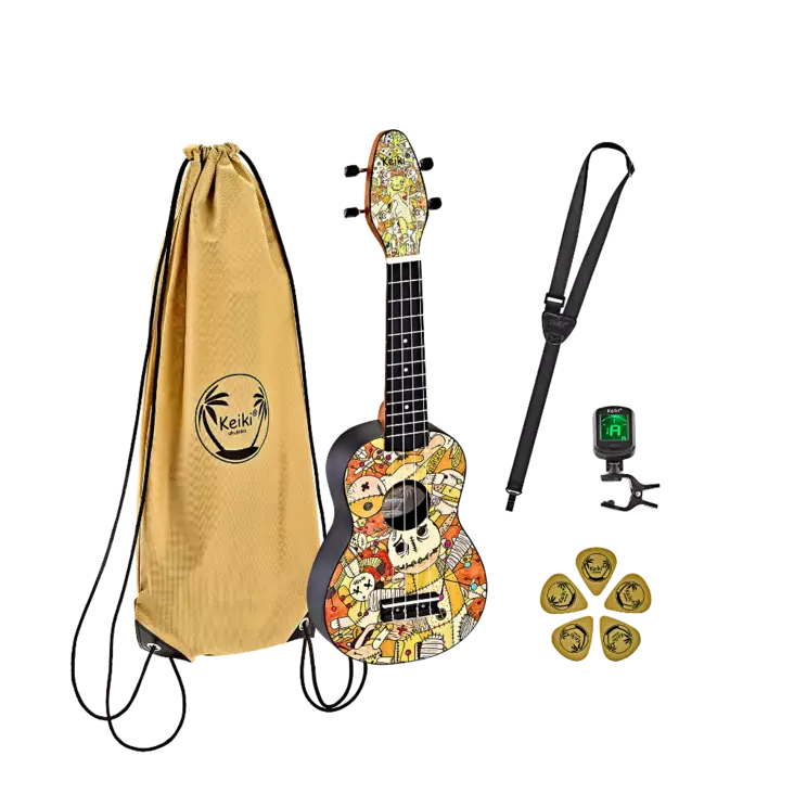 Keiki 2 sopraanoukulelepaketti Voodoo Pupp - Ukulelet - K2VP - 1