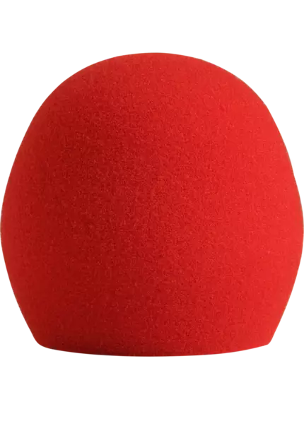 Shure A58WS-RED tuulisuoja SM58 punainen - Tuulisuojat - A58WSR - 1