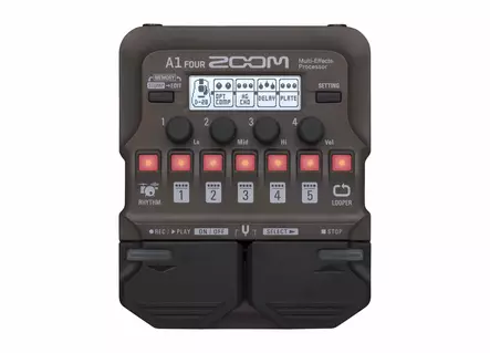 Zoom A1 Four multiefektipedaali akustisille instrumenteille - Kitaraefektit ja -pedaalit - YZOA1FOUR - 2