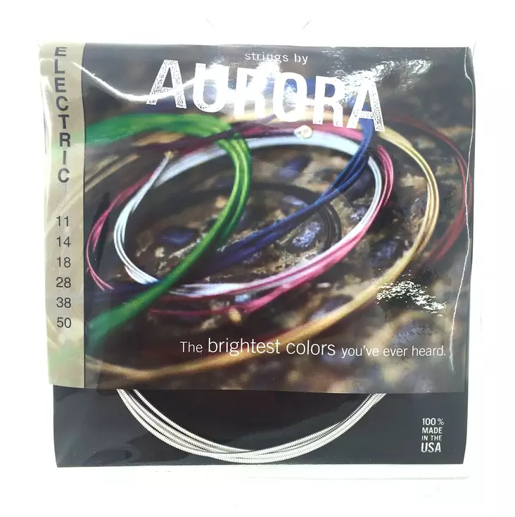 Aurora Electric Silver 11-50 sähkökitaran kielisarja, hopea - Kitaran kielet - AURORAELEC1150CLR - 1