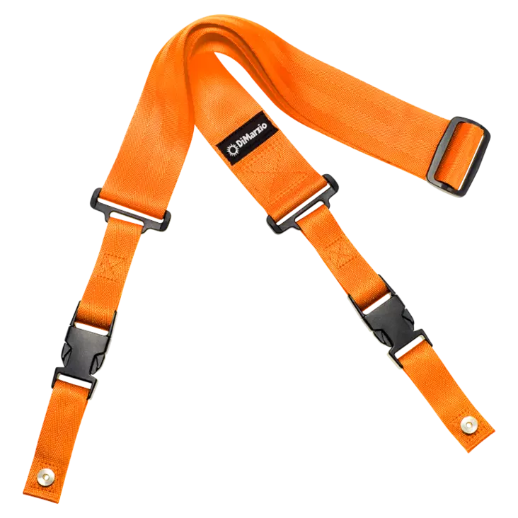 DiMarzio DD2200OR Cliplock Neon Orange kitarahihna oranssi - Kitarahihnat - DMDD2200OR - 1