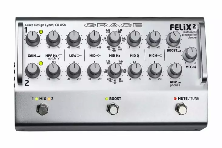 Grace Design FELIX2 Silver etuaste - Etuasteet, kompressorit ja EQ:t - FELIX2-SILVER - 1