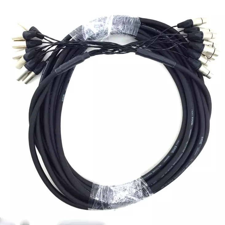 SPS Neutrik Pro, 8-kan. XLRu-XLRn-viuhka, 10m - Lavahaut ja viuhkat - SPSPROVIUHKA8XLR - 1