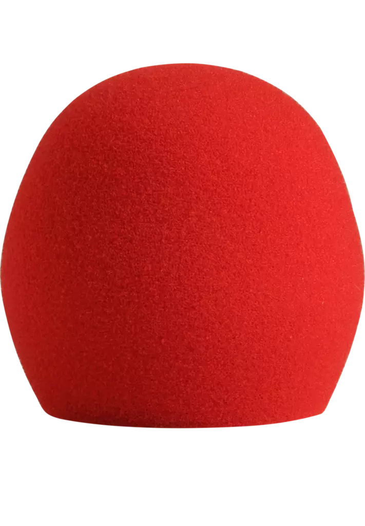 Shure A58WS-RED tuulisuoja SM58 punainen - Tuulisuojat - A58WSR - 1