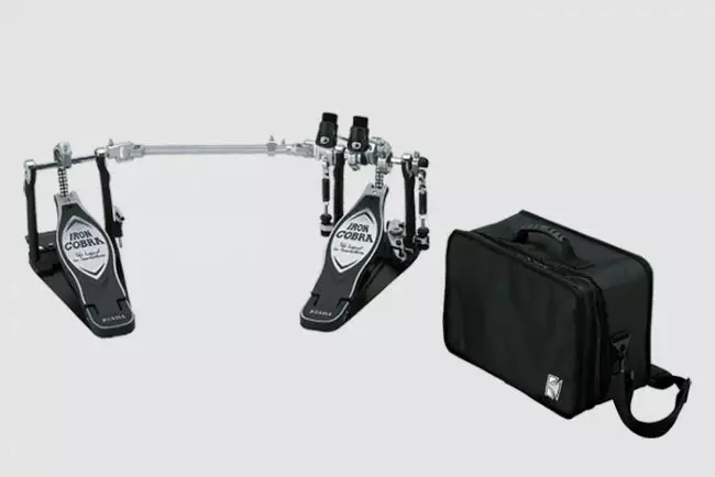 Tama Iron Cobra Power Glide Mirror Rod tuplapedaali pussilla - Basaripedaalit - HP900PWNMR - 1