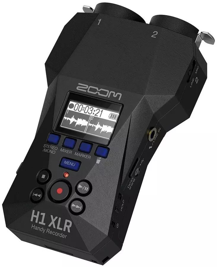 Zoom H1 XLR digitaalitallennin - Digitaalitallentimet - 1ZOH1XLR - 1