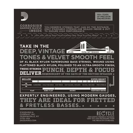 D'addario ETB92S 050-105 basson Short kielisetti - Basson kielet - ETB92S - 2