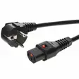 IEC Lock C13 / Kulmaschuko virtakaapeli - Virtakaapelit, 230V - EL269S - 1
