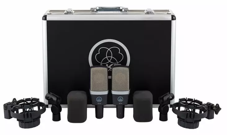 AKG C214 Stereo Set sovitettu mikrofonipari - Isokalvoiset kondensaattorimikrofonit - 8AKC214ST - 1