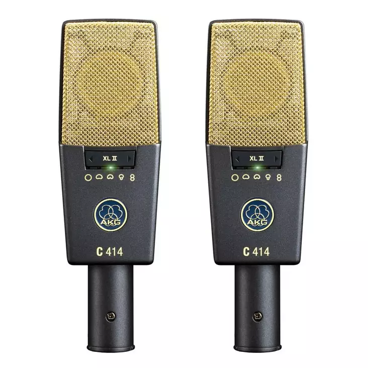 AKG C 414 XL II Stereo Set isokalvomikrofonin stereopari - Isokalvoiset kondensaattorimikrofonit - 8AKC414XLIIST - 1