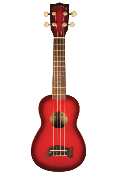 Kala Soprano Dolphin Bridge Redburst ukulele - Ukulelet - YKLMK-SDRDBURST - 1