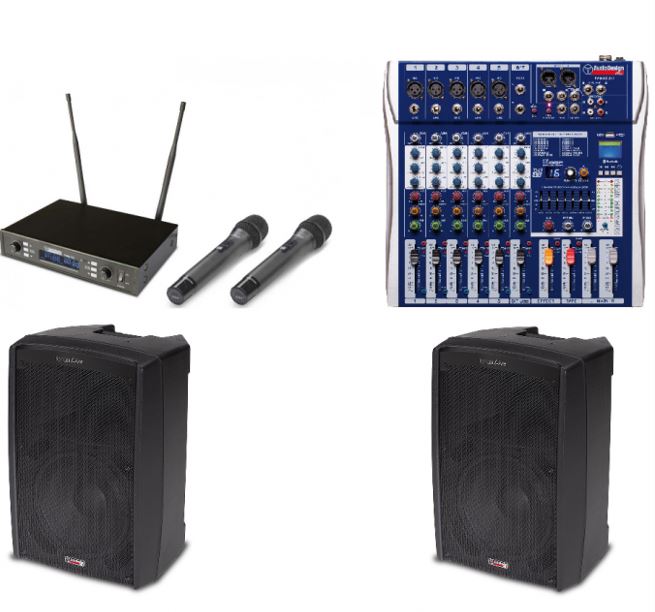 Karaoke Ultimate 4 valmis karaokepaketti - Karaokelaitteet, -soittimet & tarvikkeet - KU4-SET - 1