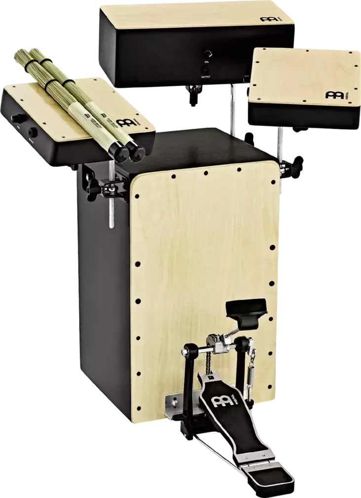 Meinl Cocktail Cajon Kit mikitetty cajon-setti - Perkussiot - PBASSCAJ-KIT - 1