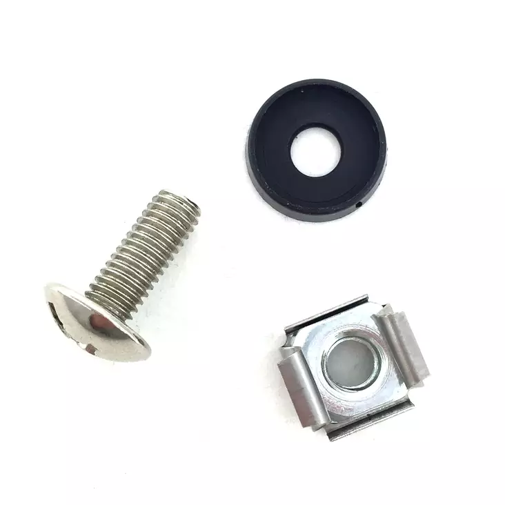 Räkkiruuvisarja, ruuvi, aluslevy ja tausta - 19'' räkkitarvikkeet - SPSRACKBOLTSET - 1