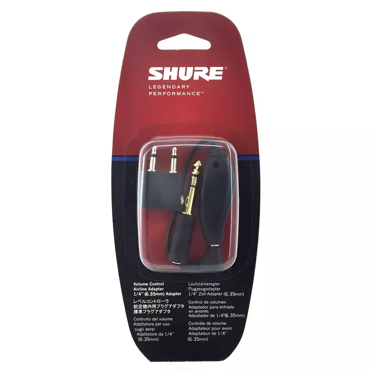 Shure EAADPT-Kit, lentokoneadapterikitti - Kuulokekaapelit ja -jatkokaapelit - EAADPT-KIT - 1