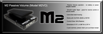 Morley M2SV Stereo Volume pedaali - Kitaraefektit ja -pedaalit - M2SV - 1